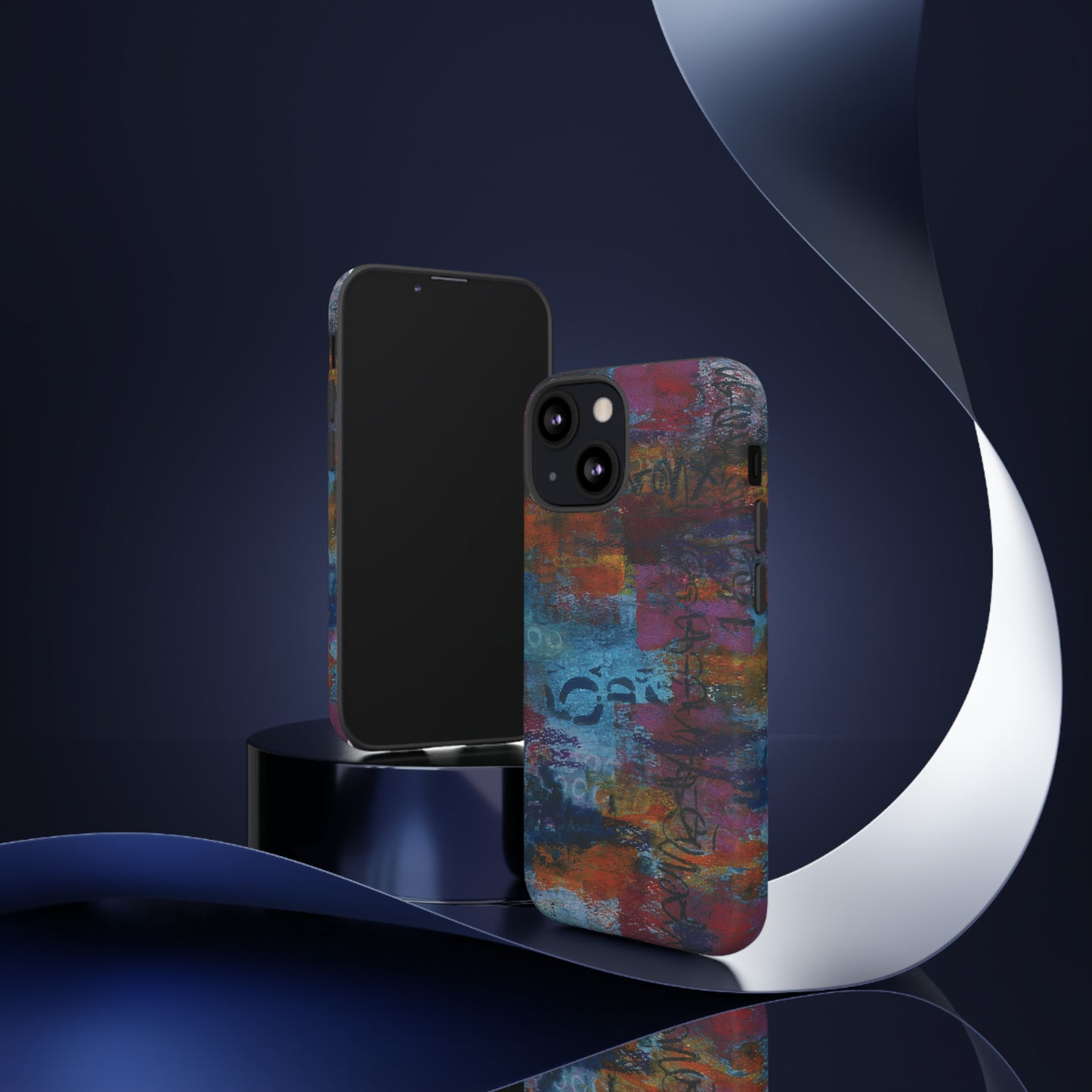 Blue No. 5. Tough Cases for iPhone models 12 through 15.