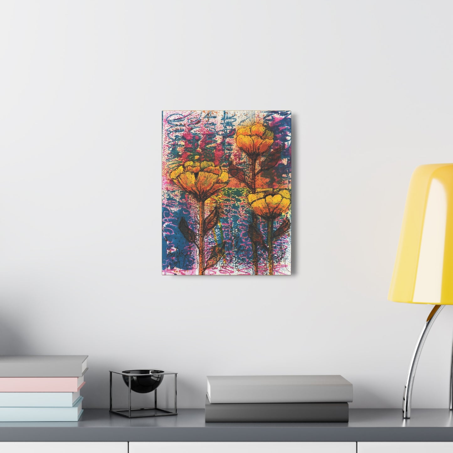 Braelyn's Flowers. Print on Canvas.