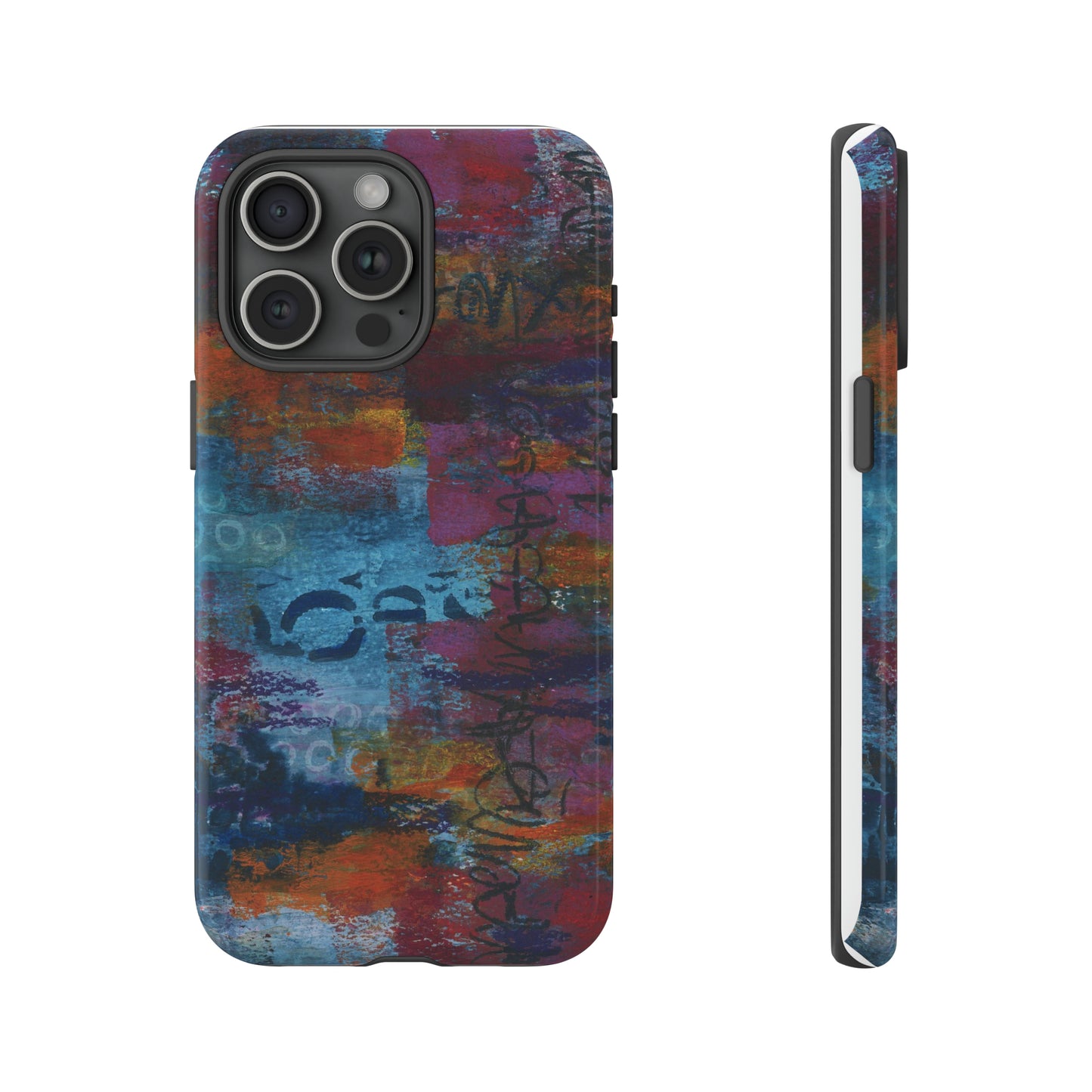 Blue No. 5. Tough Cases for iPhone models 12 through 15.