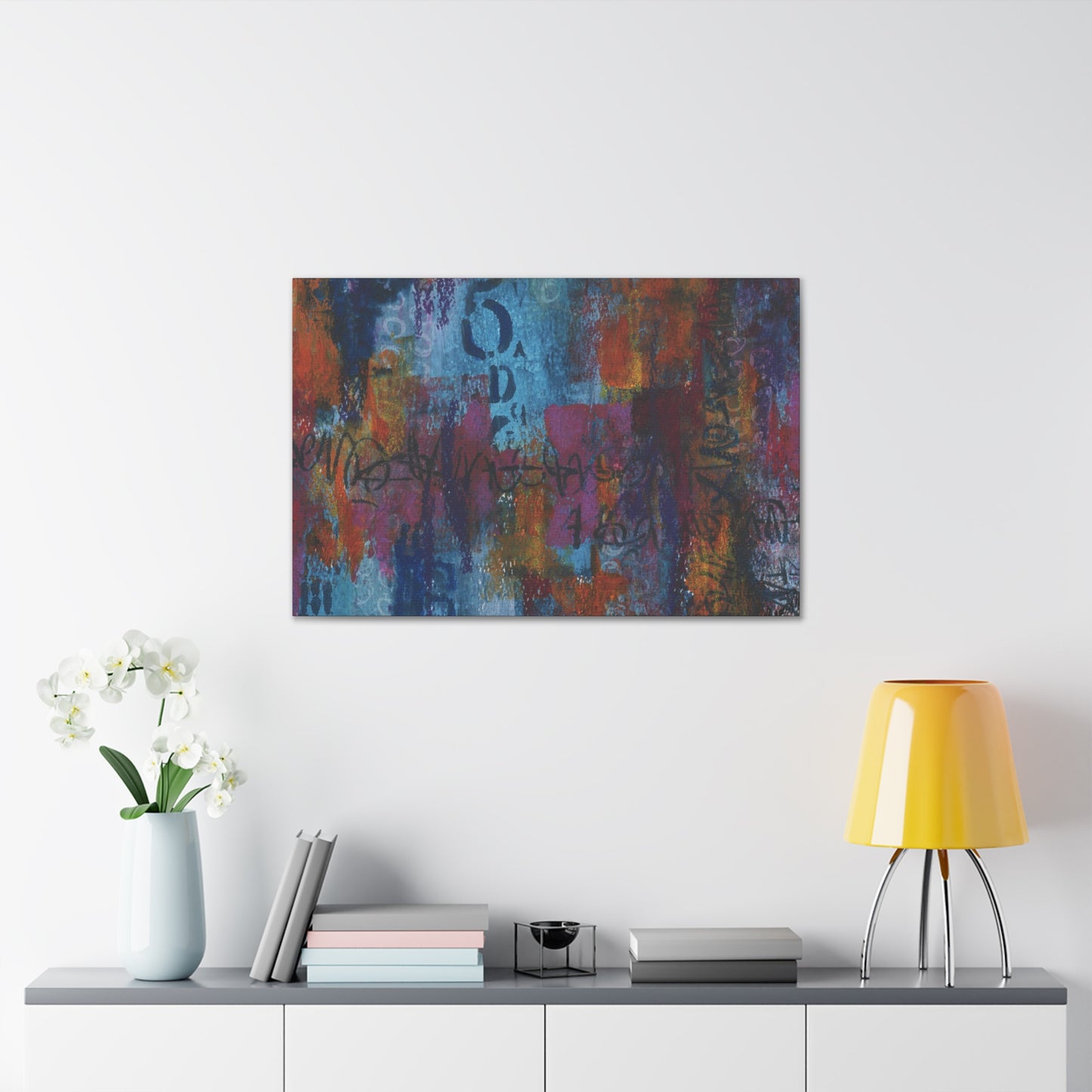Blue No. 5 by Andrea McLester. Print on gallery wrapped canvas.
