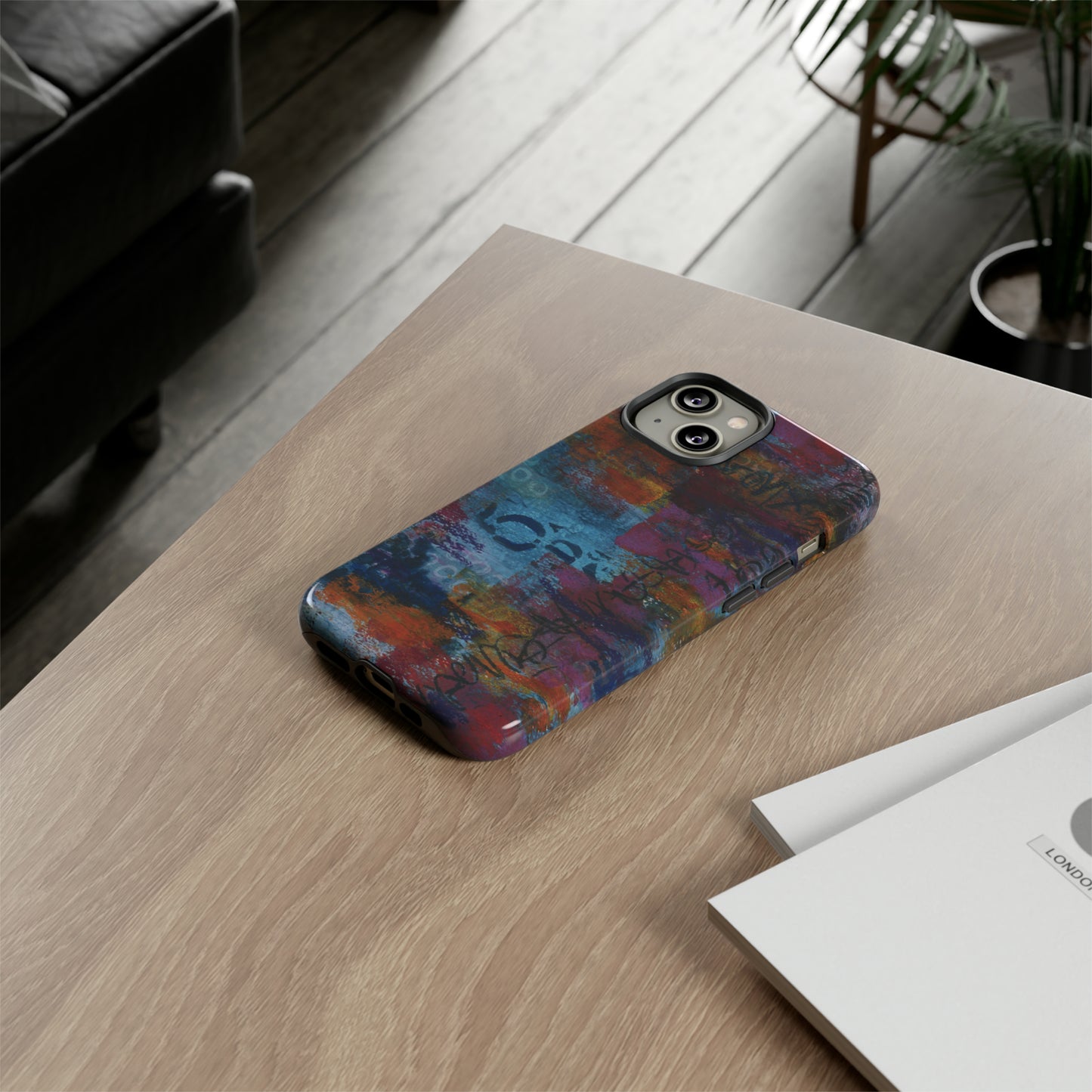 Blue No. 5. Tough Cases for iPhone models 12 through 15.