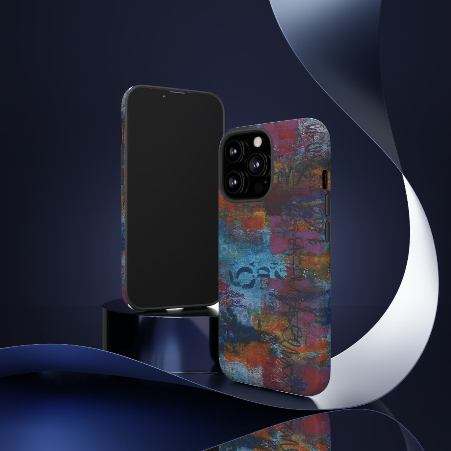 Blue No. 5. Tough Cases for iPhone models 12 through 15.
