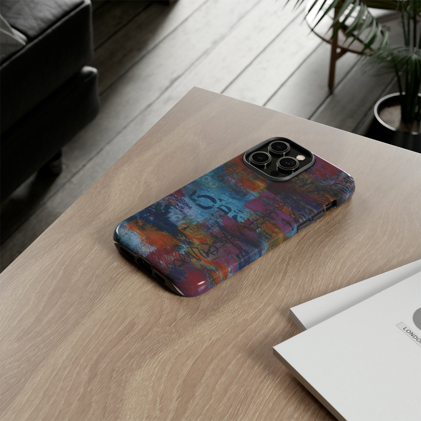 Blue No. 5. Tough Cases for iPhone models 12 through 15.