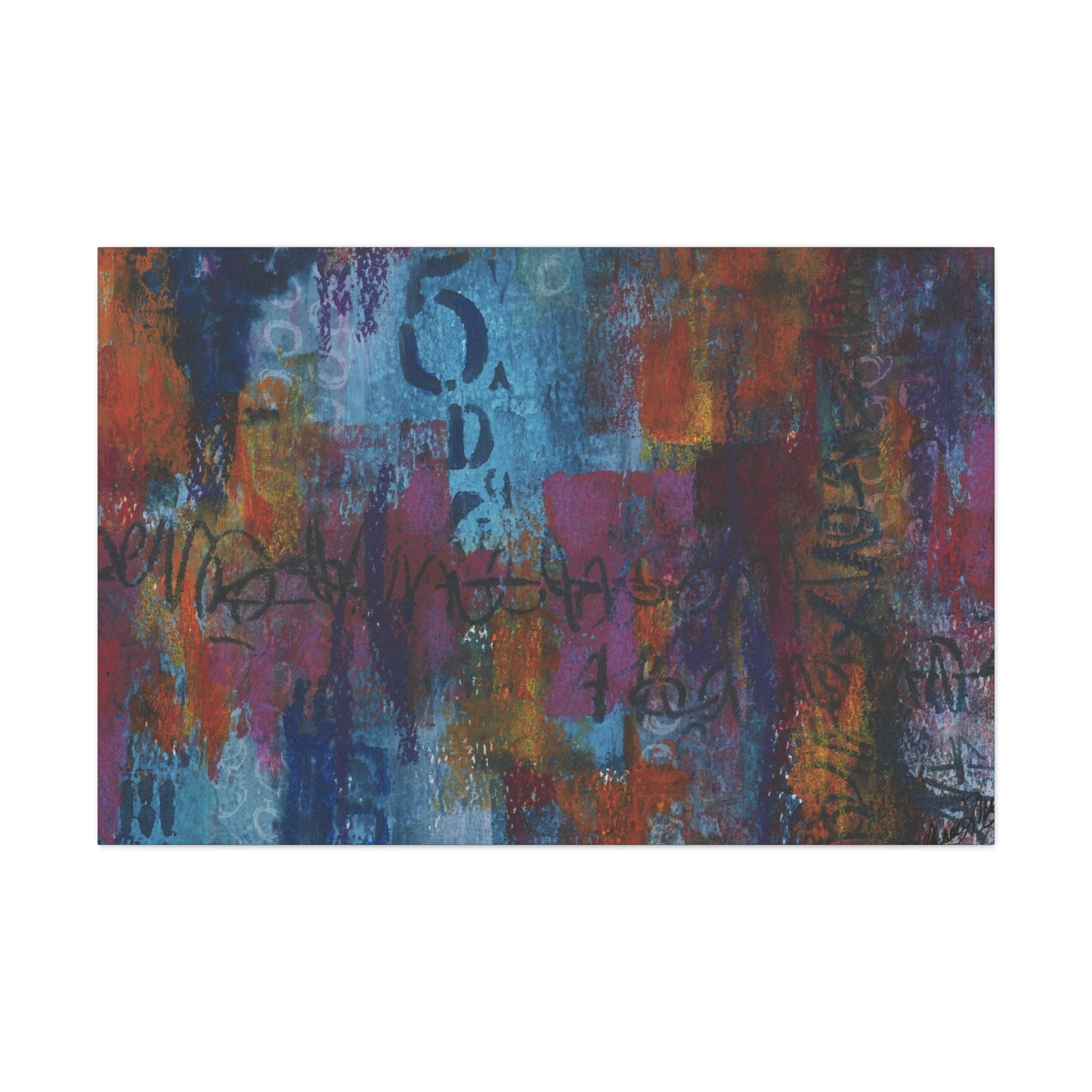 Blue No. 5 by Andrea McLester. Print on gallery wrapped canvas.