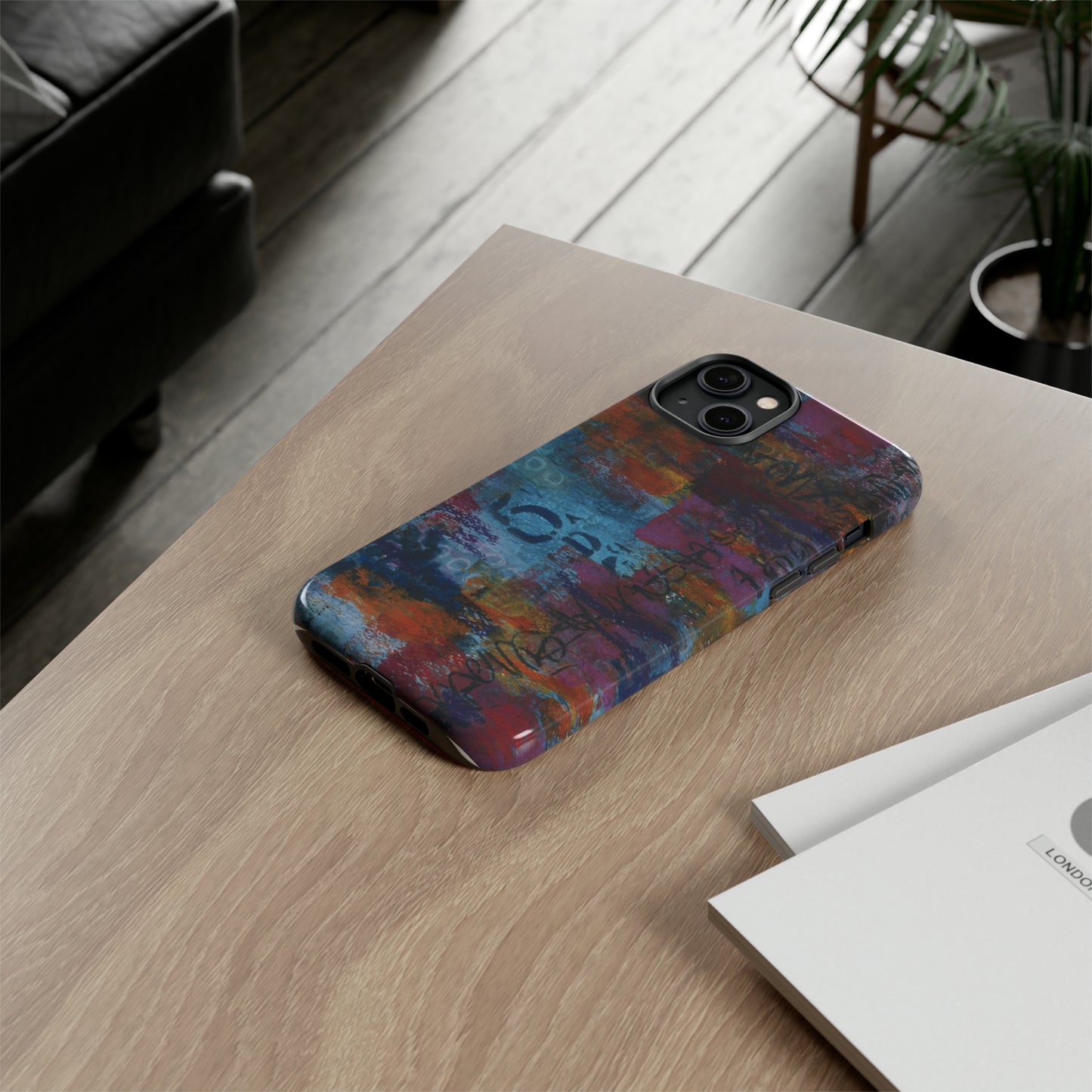 Blue No. 5. Tough Cases for iPhone models 12 through 15.