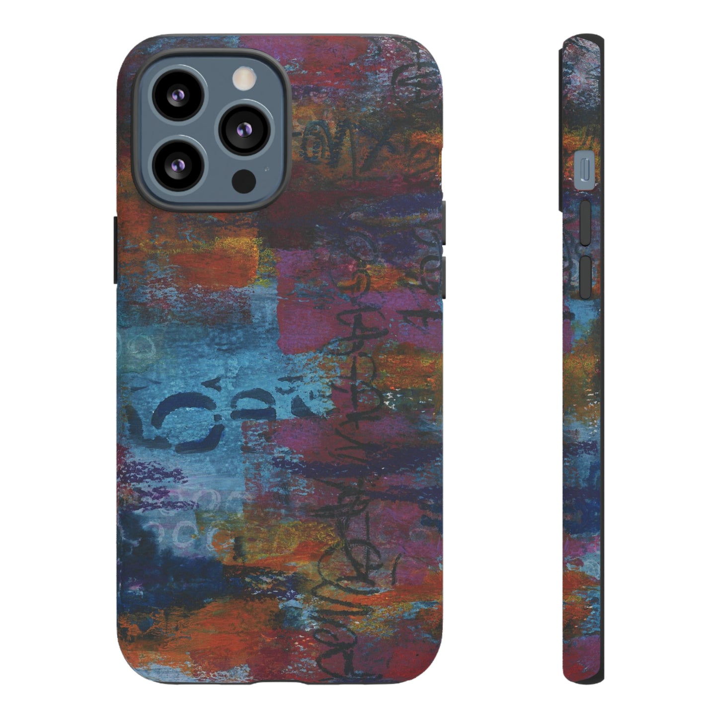 Blue No. 5. Tough Cases for iPhone models 12 through 15.