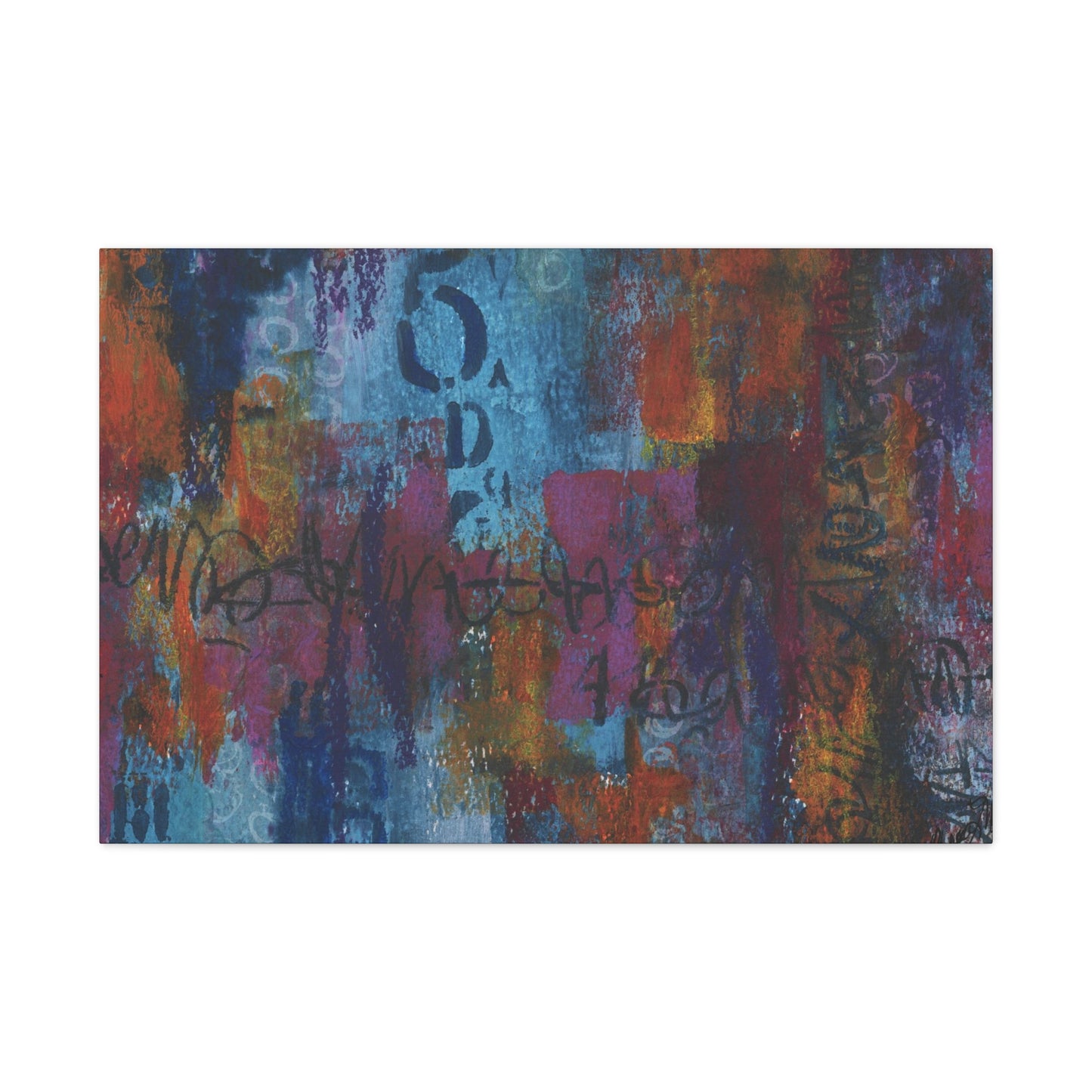 Blue No. 5 by Andrea McLester. Print on gallery wrapped canvas.