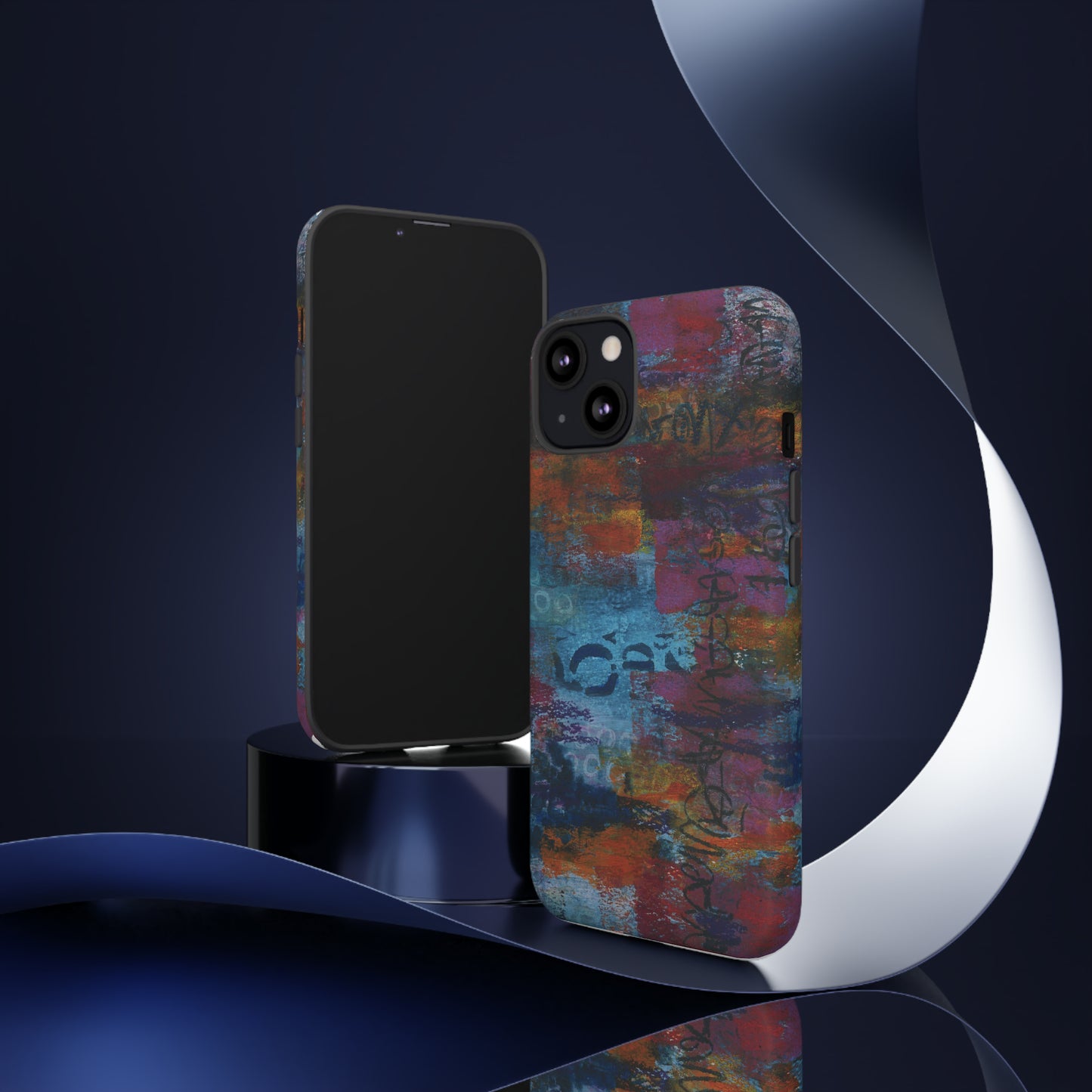 Blue No. 5. Tough Cases for iPhone models 12 through 15.