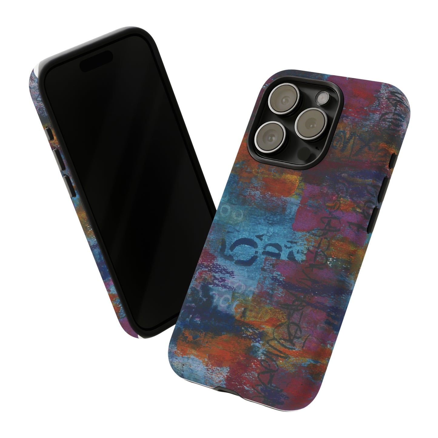 Blue No. 5. Tough Cases for iPhone models 12 through 15.