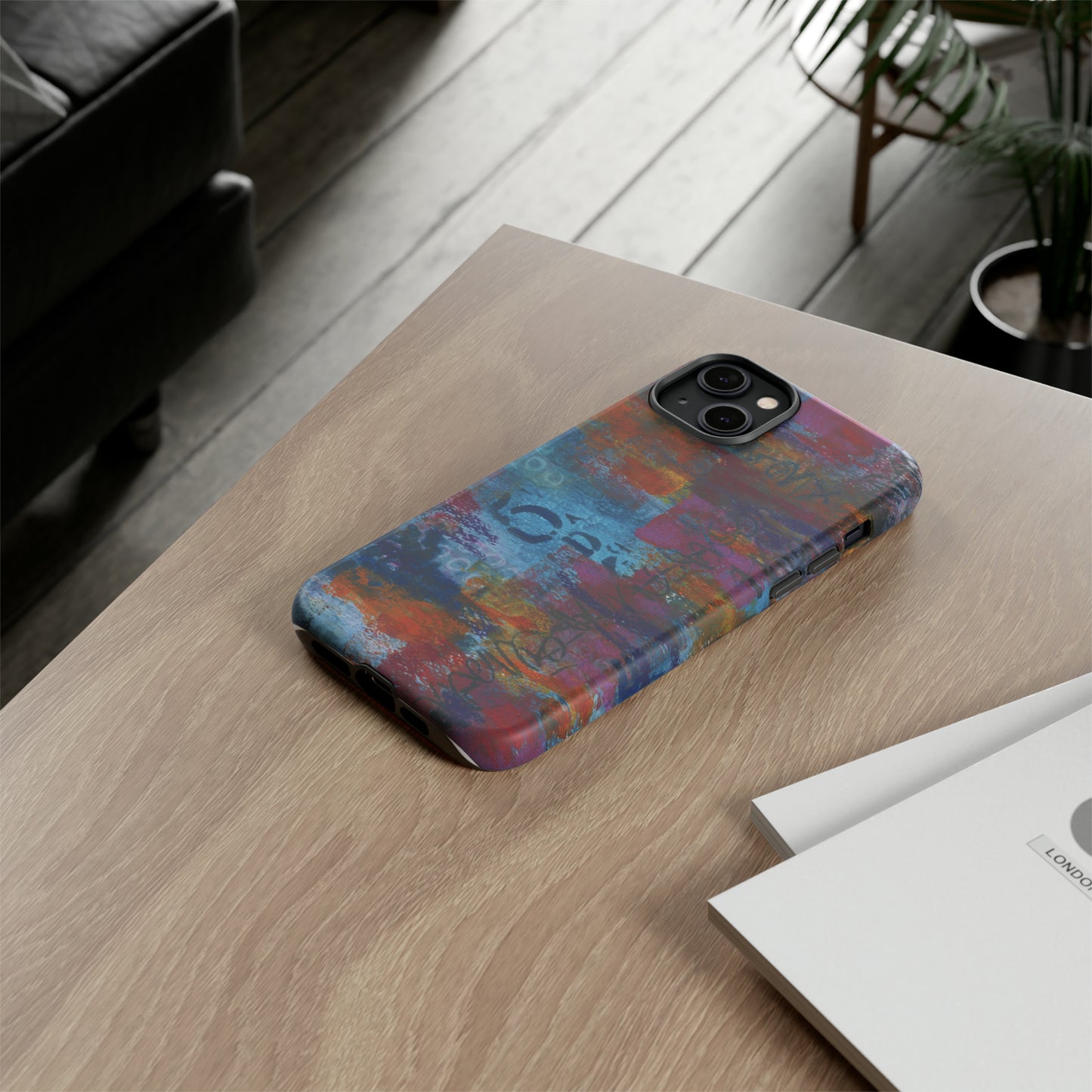 Blue No. 5. Tough Cases for iPhone models 12 through 15.