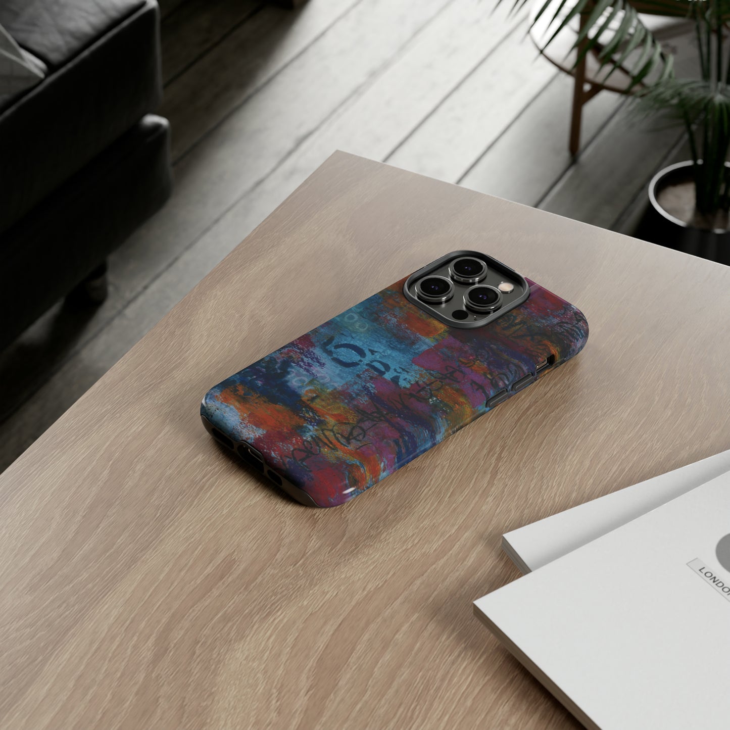 Blue No. 5. Tough Cases for iPhone models 12 through 15.