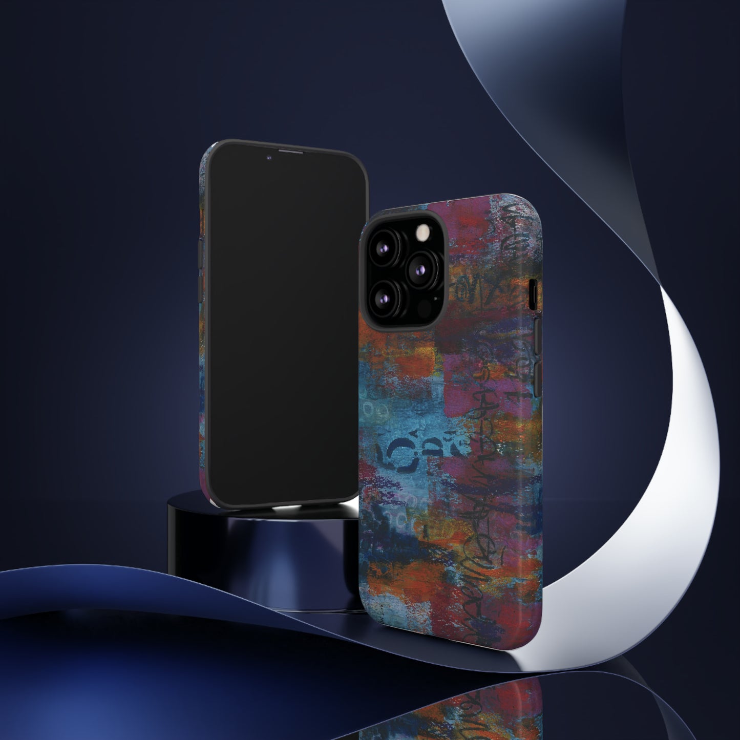 Blue No. 5. Tough Cases for iPhone models 12 through 15.