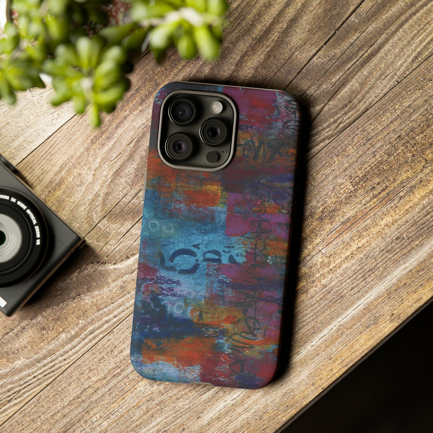 Blue No. 5. Tough Cases for iPhone models 12 through 15.
