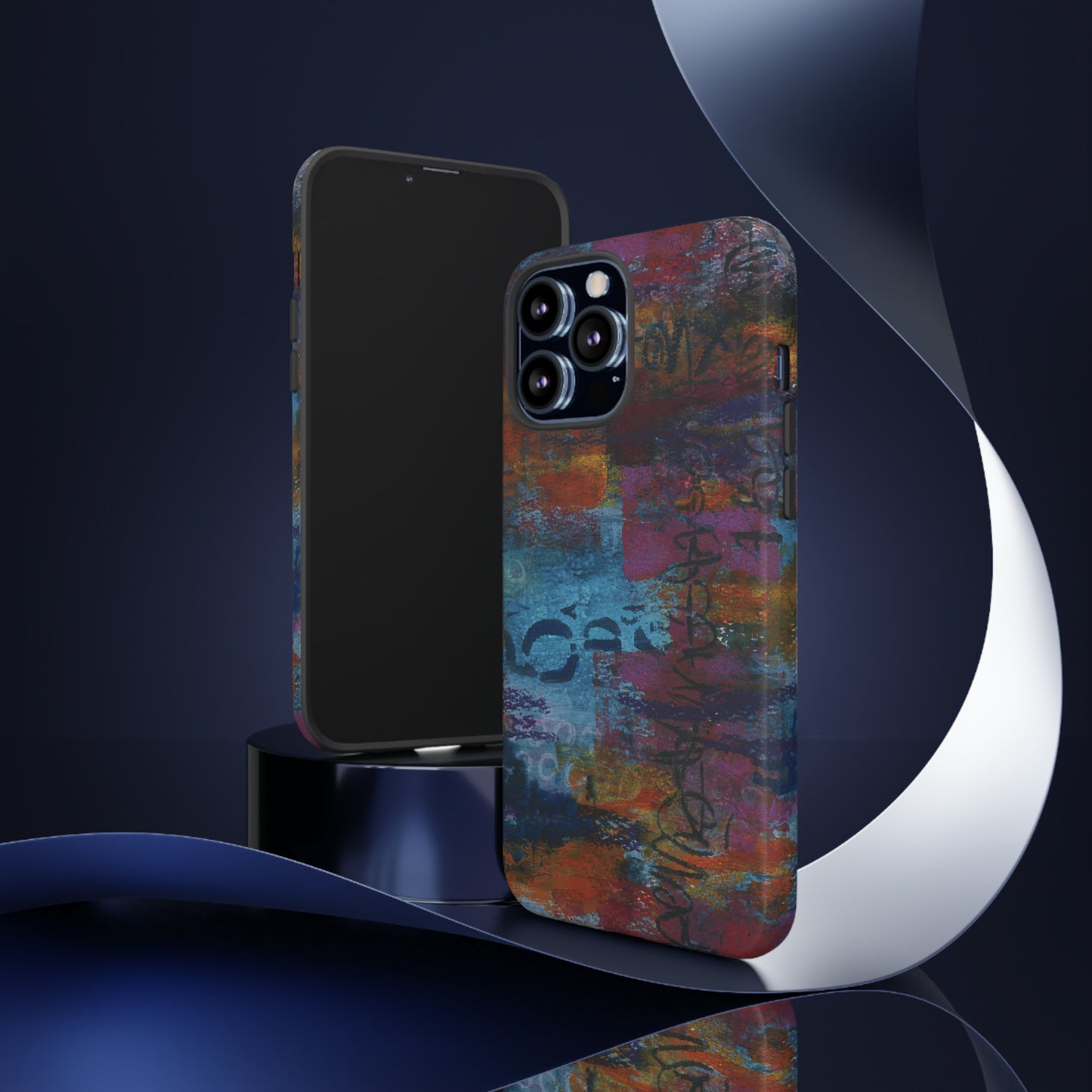 Blue No. 5. Tough Cases for iPhone models 12 through 15.