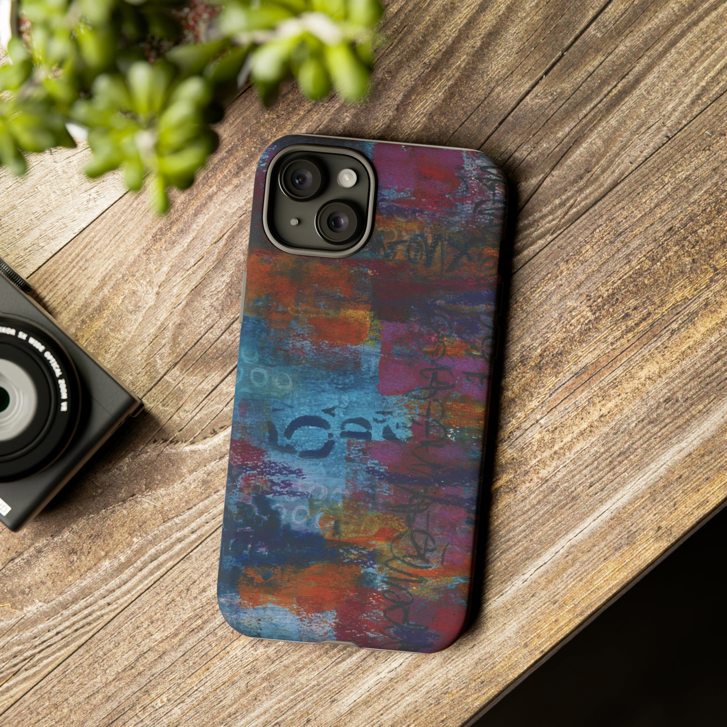 Blue No. 5. Tough Cases for iPhone models 12 through 15.