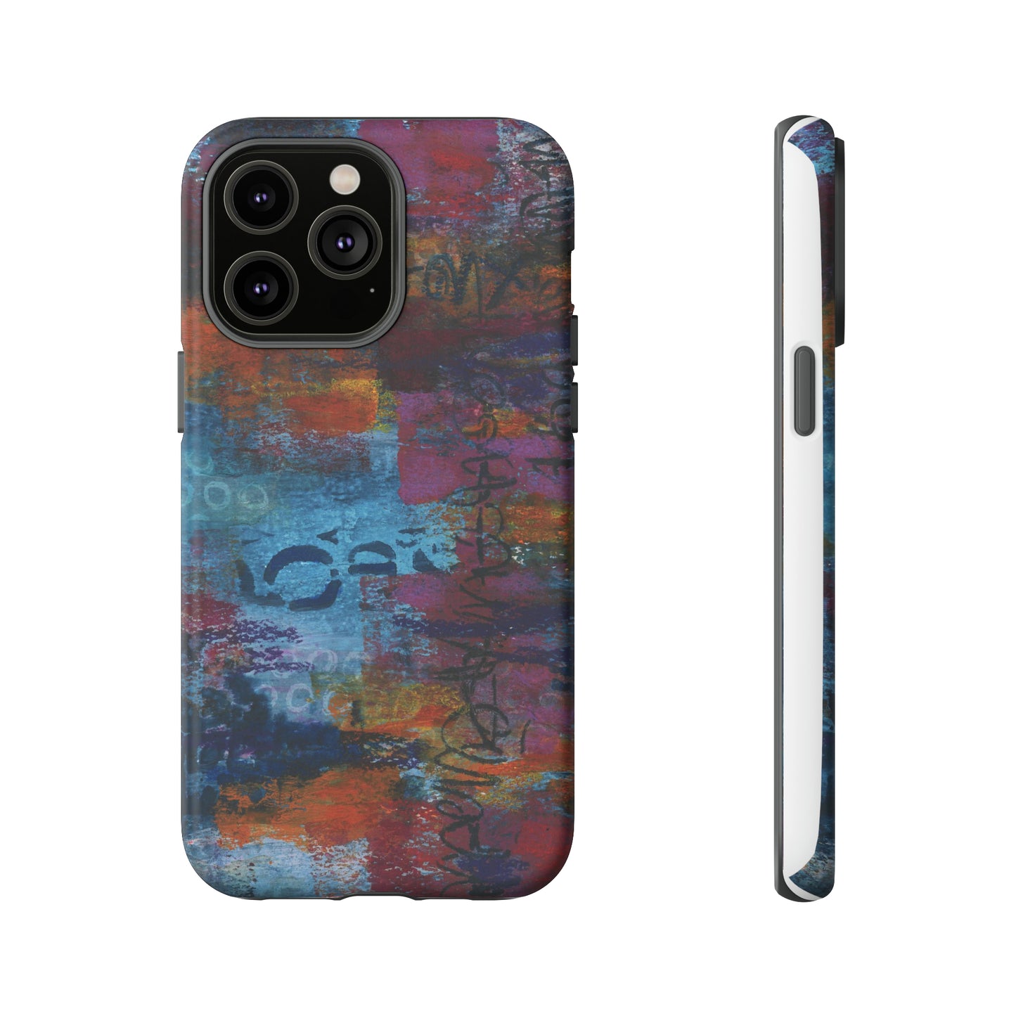Blue No. 5. Tough Cases for iPhone models 12 through 15.