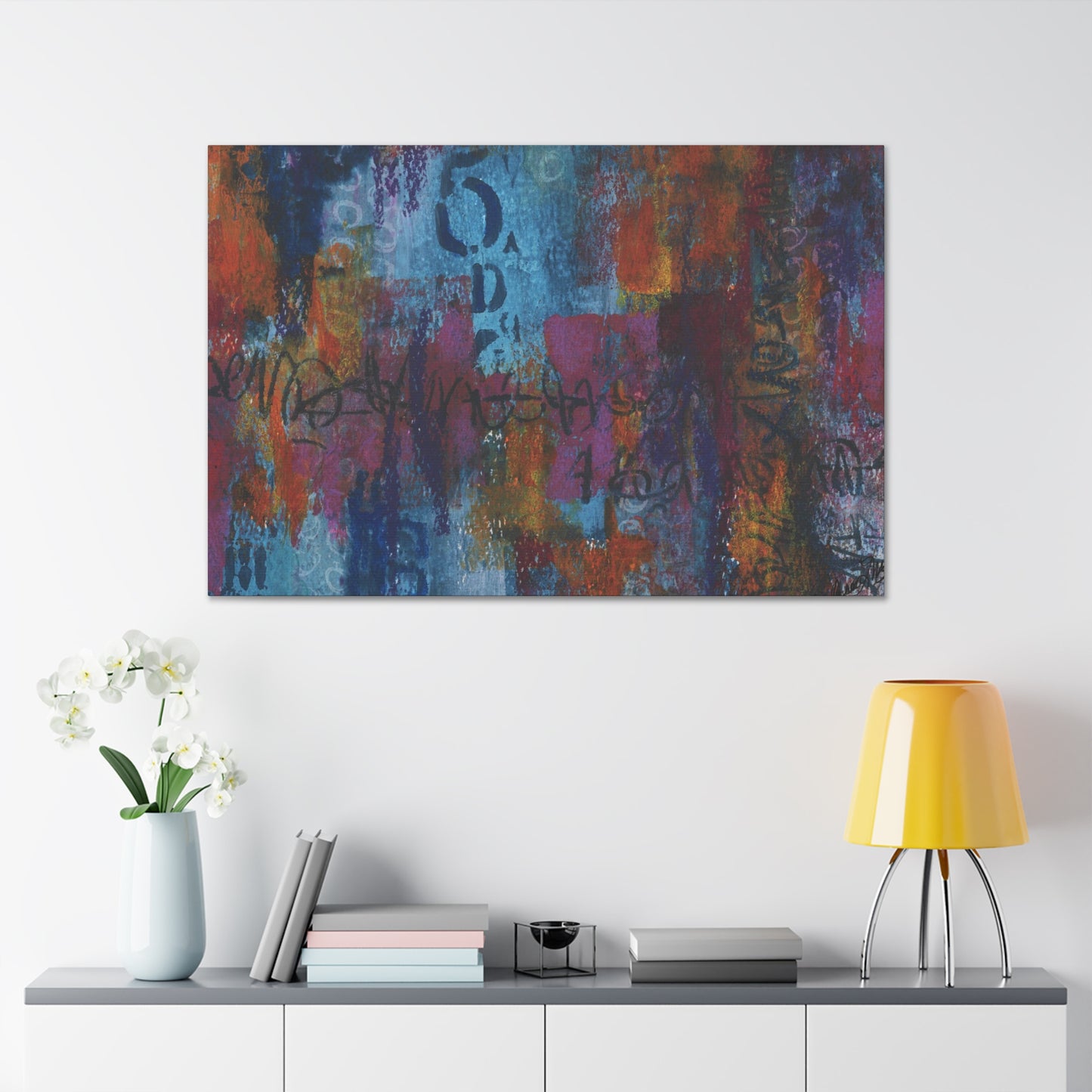 Blue No. 5 by Andrea McLester. Print on gallery wrapped canvas.