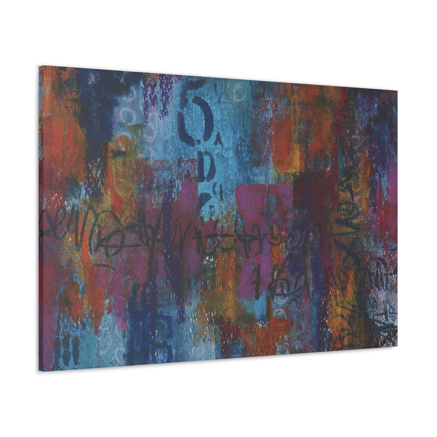 Blue No. 5 by Andrea McLester. Print on gallery wrapped canvas.