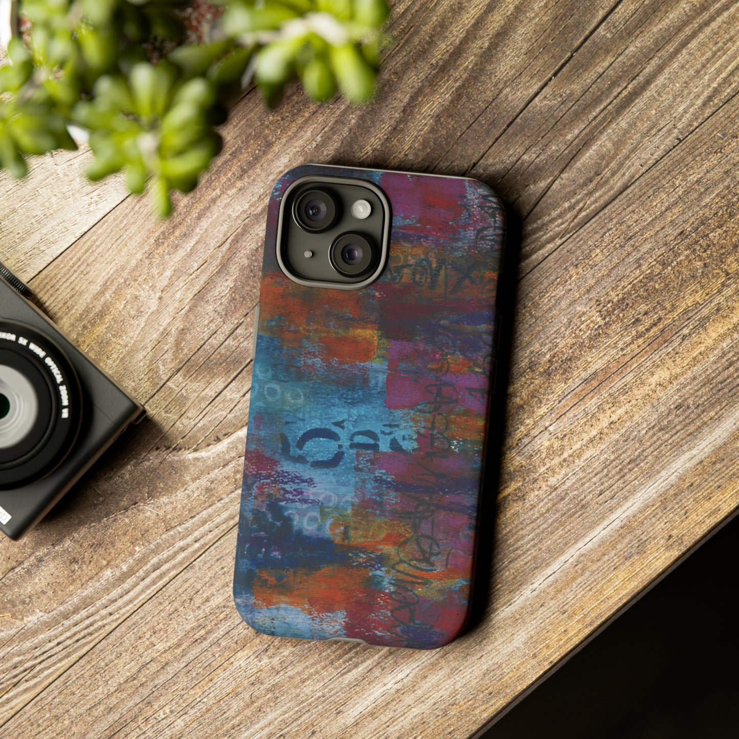 Blue No. 5. Tough Cases for iPhone models 12 through 15.
