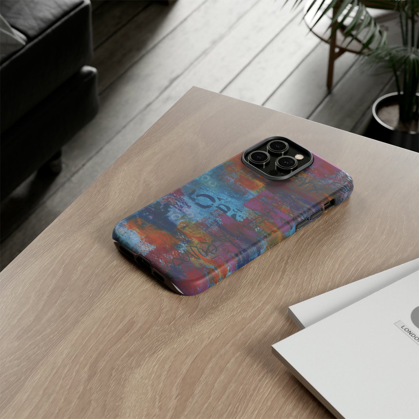 Blue No. 5. Tough Cases for iPhone models 12 through 15.