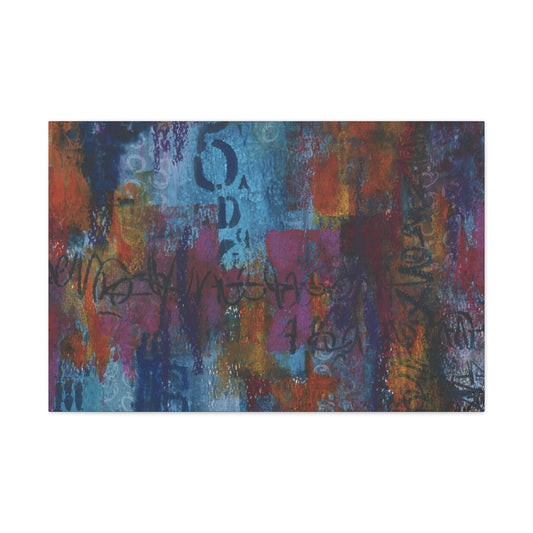 Blue No. 5 by Andrea McLester.  Print on gallery wrapped canvas.